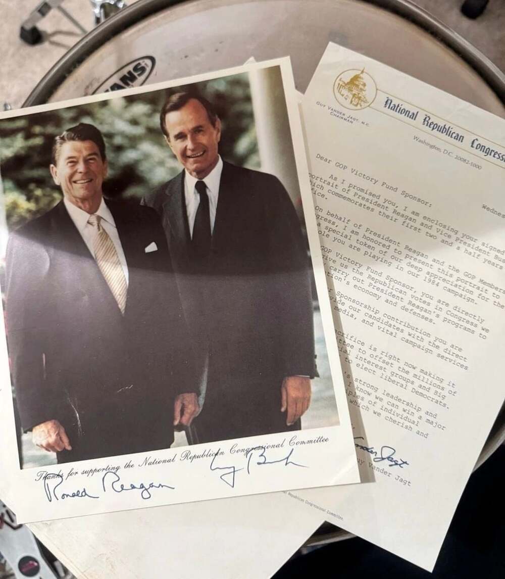 National Republican Congressional Committee Signed Ronald Reagan & George Bush